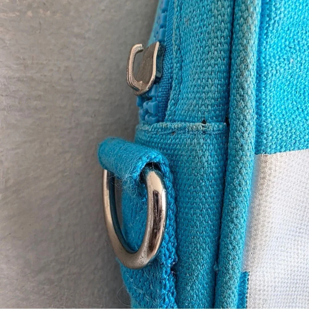 Victoria Secret Pink Blue & White Laptop Bag Top Handle No Strap